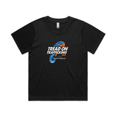 Women's Tread On Trafficking black t-shirt Thumbnail